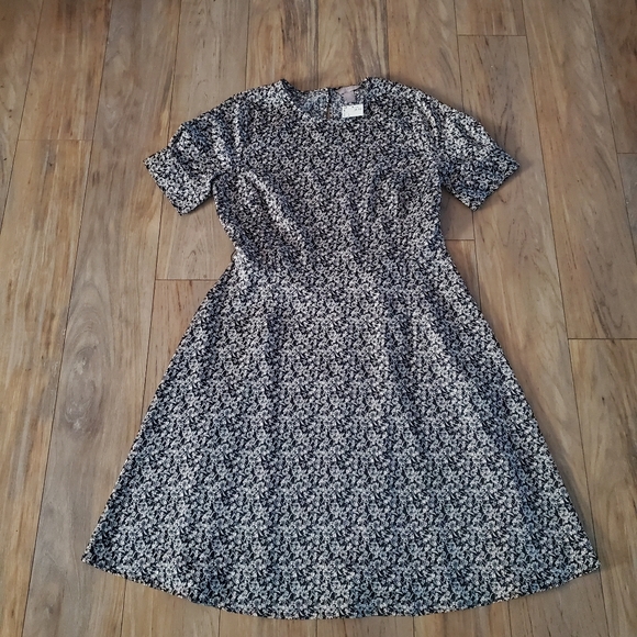 H&M Floral Shirt-Dress Navy • M/L main image 1